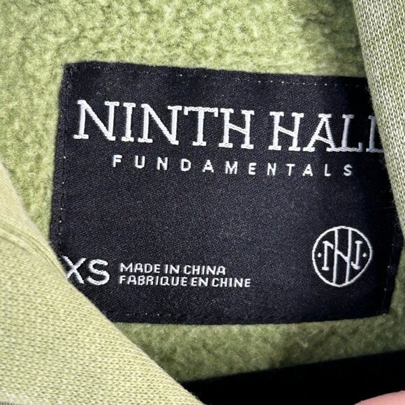 Ninth Hall Women's Green Fundamentals Epsom Wash Zip Hood Jacket Size XS - NWT - Picture 8 of 8